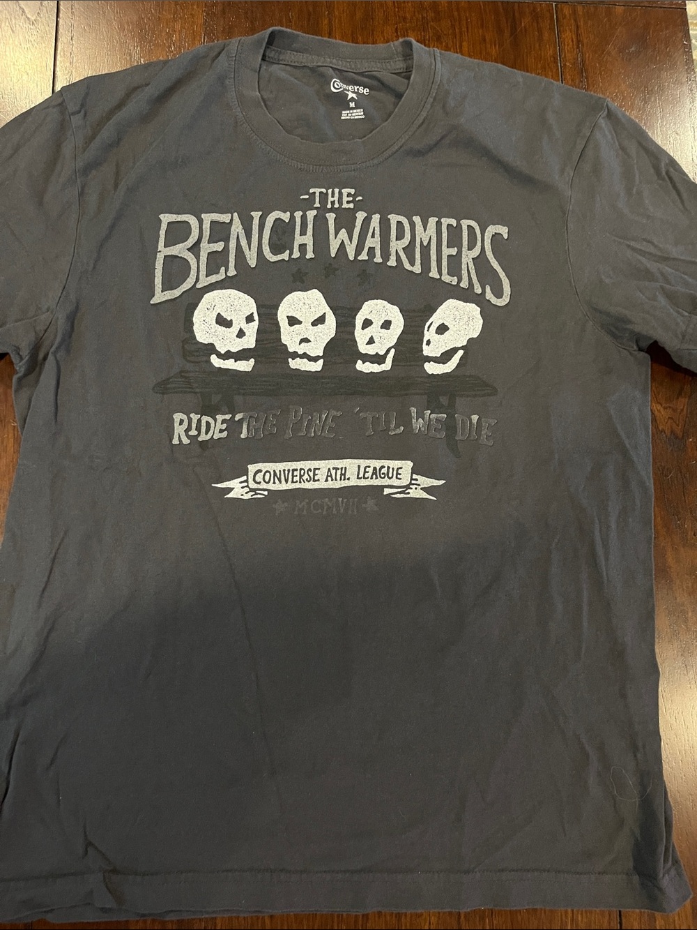 Converse Black Graphic 'The Bench Warmers' Tee
